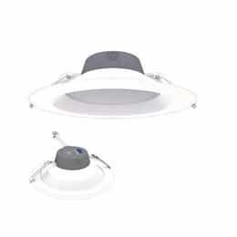 9.5-in 27W LED Retrofit Downlight, 0-10V Dim, Selectable Lumens, 120V, 3500K, White