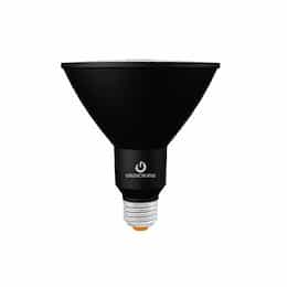 15.5W Refine PAR38 Bulb, Flood, E26, 1370lm, 120V, 3000K, Black