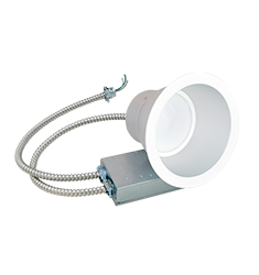 32W 8'' Retrofit Commercial Downlight, Universal Voltage, 3000K, White