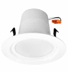 11W 4" Retrofit LED Downlight Dimmable, 2700K, White 