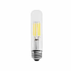 5.5W LED T9 Filament Bulb, Dim, E26, 500 lm, 120V, 3000K, Clear