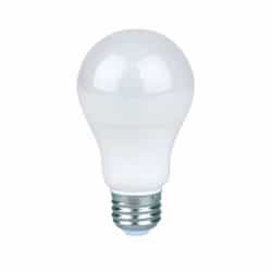 9W LED A19 Bulb, Dimmable, 800 lm, 80 CRI, E26, 120V, 4000K, Frosted