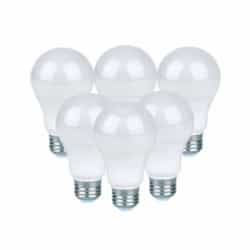 9W LED A19 Contractor Series Bulb, E26, 720 lm, 120V, 2700K, 6-Pack