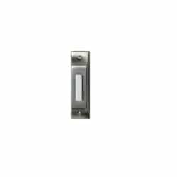 HomEnhancements Doorbell Button, Lighted, Push Button, Pewter