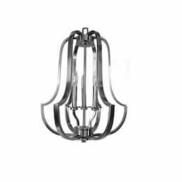 60W Lexington Pendant Light, Entry Cage, 3-Light, Brushed Nickel