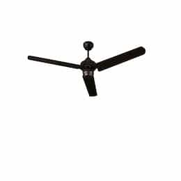 HomEnhancements 54-in Industrial Fan, 3-Speed, 3-Metal Blade, 5848 CFM, Matte Black