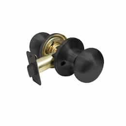 Baron Mushroom Door Knob, Dummy, Matte Black