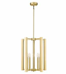 60W Samara Pendant Light, 5 Light, Champagne Gold