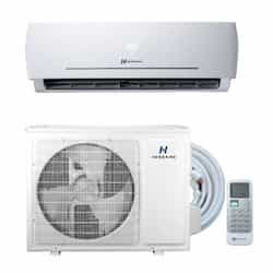 24000 BTU/H Ductless Mini Split A/C Heat Pump System, 10.5A, 208V-230V