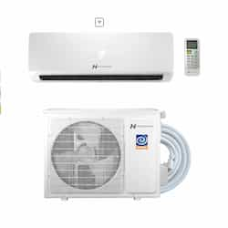 18000 BTU/H Ductless Mini Split Heat Pump System w/ Wi-Fi, 208V-230V