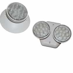 2.4W Emergency Light Remote Head, Dual Head, Weatherproof, HO, White