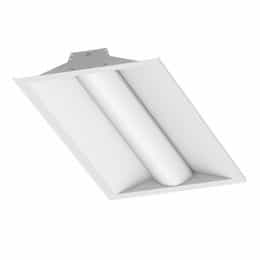 2X4 23W LED Volumetric Troffer, 2938 lm, 120V-277V, 4000K, Frosted