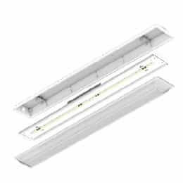 48W  4ft LED Vapor Tight Retrofit Kit, 3500K, 120V-277V, White