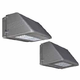 87W Wall Pack w/ 14W BBU, Full Cut-Off, T4, 120V-277V, 3000K, Silver