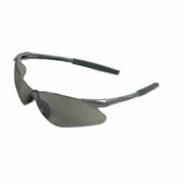Safety Glasses w/ Smokey Lens & Gunmetal Frame, Anti-Scratch Nylon