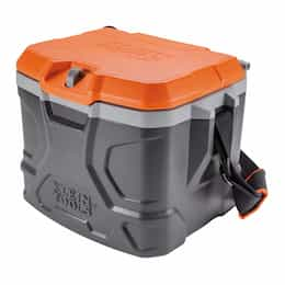 Klein Tools 17 Quart Black/Orange Tradesman Pro Tough Box Cooler