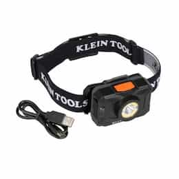 Rechargeable 2-Color LED Headlamp with Adjustable Strap