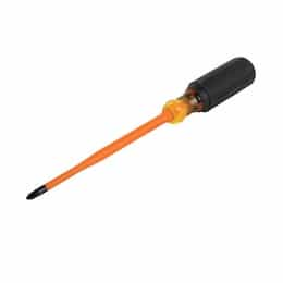 6-in Slim-Tip Insulated Screwdriver, #2 Phillips, Round Shank