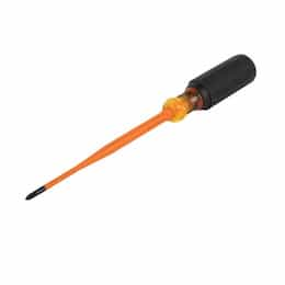 6-in Slim-Tip Insulated Screwdriver, #1 Phillips, Round Shank