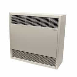 28-in 4kW Cabinet Heater, 3 Phase, 250 CFM, 208V, White