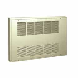 2-ft 1kW Cabinet Heater, Surface, 1 Phase, 70 CFM, 277V, Almond