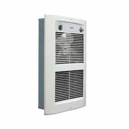 2250W/4500W Wall Heater w/o Thermostat & Wall Can, Large, 208V, White