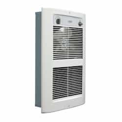 4500W Large Designer Wall Heater, 500 Sq Ft, 185 CFM, 18.8 Amp, 208V/240V, White Dove