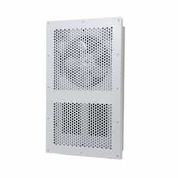 500W/1500W Vandal Resistant Heater w/ TP STAT (No Can), 208V, White