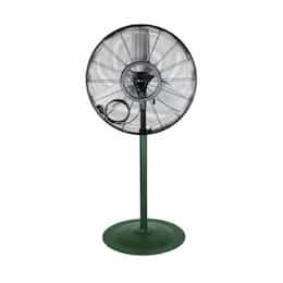 King Electric 24-in Commercial High Velocity Oscillating Fan w/ Pedestal, 7500 CFM