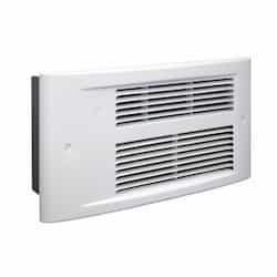 1500W Designer Wall Heater, 175 Sq Ft, 75 CFM, 12.5 Amp, 120V, White Dove