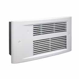 1500W Designer Wall Heater, 175 Sq Ft, 75 CFM, 12.5 Amp, 120V, White Dove