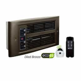 750W/1750W ECO2S Designer Wall Heater, 175 Sq Ft, 208V, Oiled Bronze