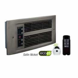 750W/1750W ECO2S Designer Wall Heater, 175 Sq Ft, 208V, Satin Nickel