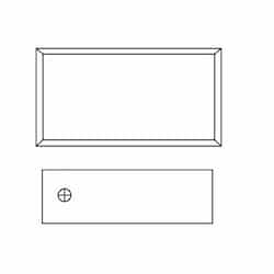 Surface Mount Frame for PX Series Wall Heaters, Almondine