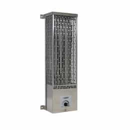 563W/750W Compact Radiant Utility Heater, 100 Sq Ft, 208V/240V, Gray