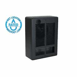 500W/750W Wet Location Wall Heater, 75 Sq Ft, 85 CFM, 120V, White