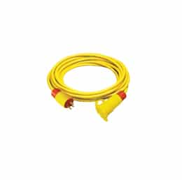 8-Feet 30A Power Supply Cable, NEMA 15-30, 250V, Yellow