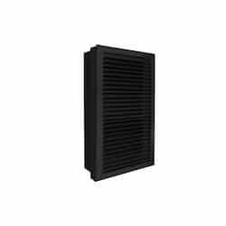 King Electric 4000W Electric Wall Heater w/ Wall Can, STAT & Disconnect, 277V, BLK