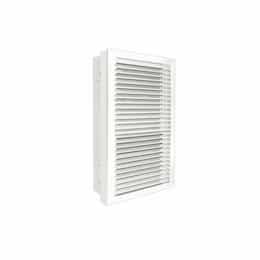 King Electric 4500W Electric Wall Heater w/ Wall Can, STAT & Disconnect, 208V, White