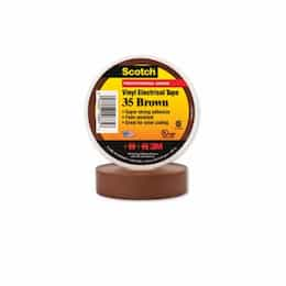 66-ft Scotch Electrical Color Coding Tape 35, 0.75-in Diameter, Brown