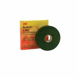 30-ft Scotch Linerless Splicing Tape 130C, 0.75-in Diameter, Black