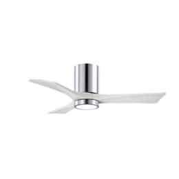 42-in 17W Irene LK Ceiling Fan w/ LED Light Kit, DC, 6-Speed, 3-White Blades, Chrome