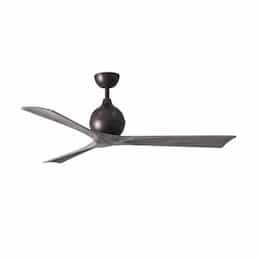 52-in 32W Irene-3 Ceiling Fan w/Remote, DC, 6-Speed, 3-Barn Wood Blades, Textured Bronze