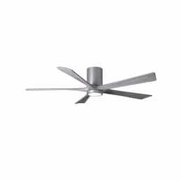 52-in 31W Irene-5HLK Ceiling Fan w/Light, DC, 6-Speed, 5-Barn Wood Blades, Brushed Nickel