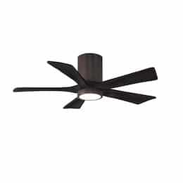 42-in 32W Irene Ceiling Fan w/ LED Light Kit, DC, 6-Speed, 5-Black Blades, Bronze