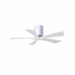 42-in 25W Irene Ceiling Fan, DC, 6-Speed, 5-White Blades, White