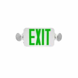 3W Emergency Exit Sign, 120V-277V, Green