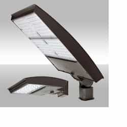 MaxLite 150W LED Area Light w/Slipfitter, Wide, 120V-277V, Selectable CCT, BRZ