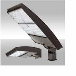 200W LED Area Light w/ Trunnion, Wide, 120V-277V, Selectable CCT, BRNZ