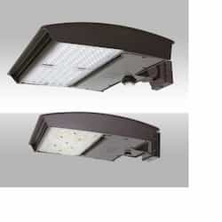 200W LED Area Light w/Wall, Type 3G, 120V-277V, Selectable CCT, Bronze